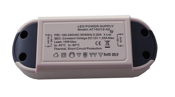 15W / 18W / 24W ধ্রুবক ভোল্টেজ LED ড্রাইভার, 12 ভোল্ট জলরোধী নেতৃত্বে পাওয়ার সাপ্লাই
