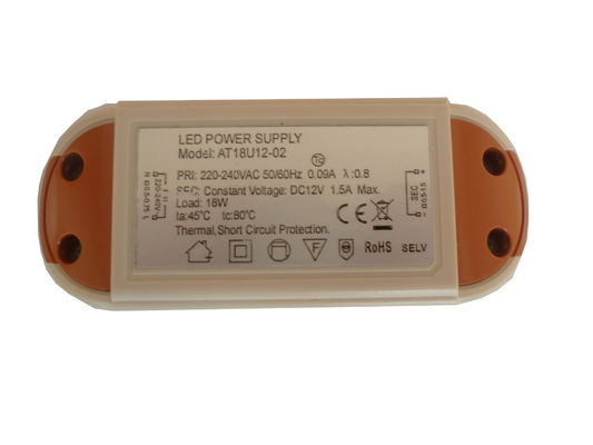 ওয়াটারপ্রুফ 12 ভোল্ট 30W ধ্রুবক ভোল্টেজ LED ড্রাইভার উপসংহার উল টীকা 61000-3-2