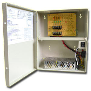 PTZ / DVR / নেতৃত্বাধীন Dricer জন্য 4Way 5A CCTV নিরাপত্তা পাওয়ার সাপ্লাই 12V সিই এফসিসি