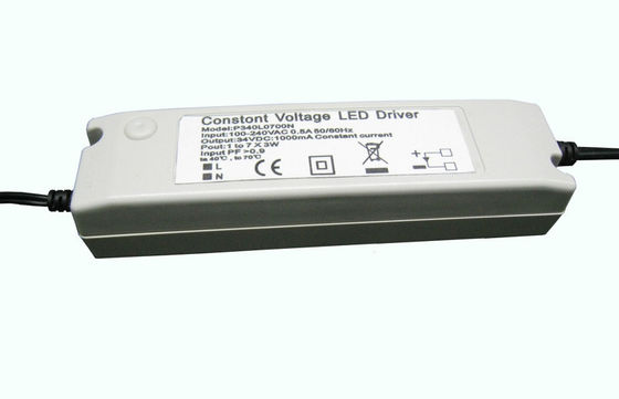 800ma জলরোধী LED ধ্রুবক ভোল্টেজ ড্রাইভার, EN55022B পাওয়ার ফ্যাক্টর&gt; 0.9