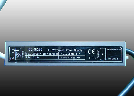 36V 330mA এসি ডিসি কনস্ট্যান্ট বর্তমান LED পাওয়ার সাপ্লাই ড্রাইভার, ছোট সার্কিট সুরক্ষা