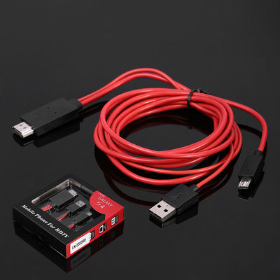 6.5 ফুট MHL 11 পিন মাইক্রো স্যামসং জন্য এবং HDMI অ্যাডাপ্টার কেবল 1080P এইচডিটিভি ইউএসবি