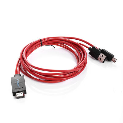 6.5 ফুট MHL 11 পিন মাইক্রো স্যামসং জন্য এবং HDMI অ্যাডাপ্টার কেবল 1080P এইচডিটিভি ইউএসবি
