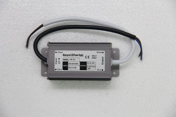 একটি IP68 650mA 21W কনস্ট্যান্ট এলইডি পাওয়ার সাপ্লাই 20V - 36V ডিসি, পালটে শক্তি সরবরাহ