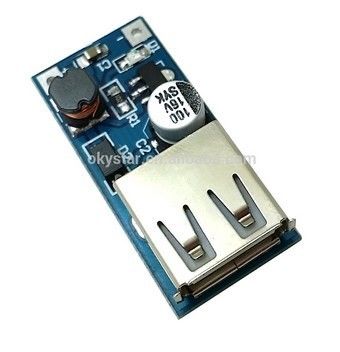 ডিসি - ডিসি রূপান্তরকারী দুই এএ ব্যাটারির সাথে Arduino জন্য 5V বুস্ট মডিউল ধাপে
