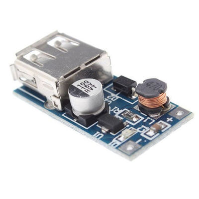 ডিসি - ডিসি রূপান্তরকারী দুই এএ ব্যাটারির সাথে Arduino জন্য 5V বুস্ট মডিউল ধাপে