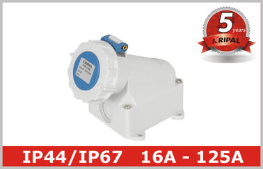 White 3 Phase Industrial Electrical Outlets Adapter 380V - 4150V