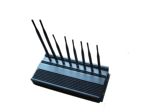 35dBm 4G ওয়াইফাই হাই পাওয়ার জ্যামার / ব্লকার EST-808N3 সামরিক, কালো