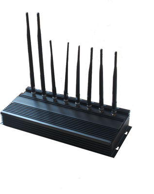35dBm 4G ওয়াইফাই হাই পাওয়ার জ্যামার / ব্লকার EST-808N3 সামরিক, কালো